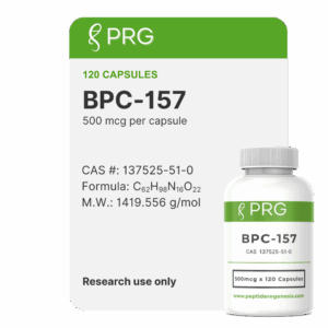 BPC-157 Cápsulas – Péptido de Investigación de Alta Pureza (500 mcg por cápsula)